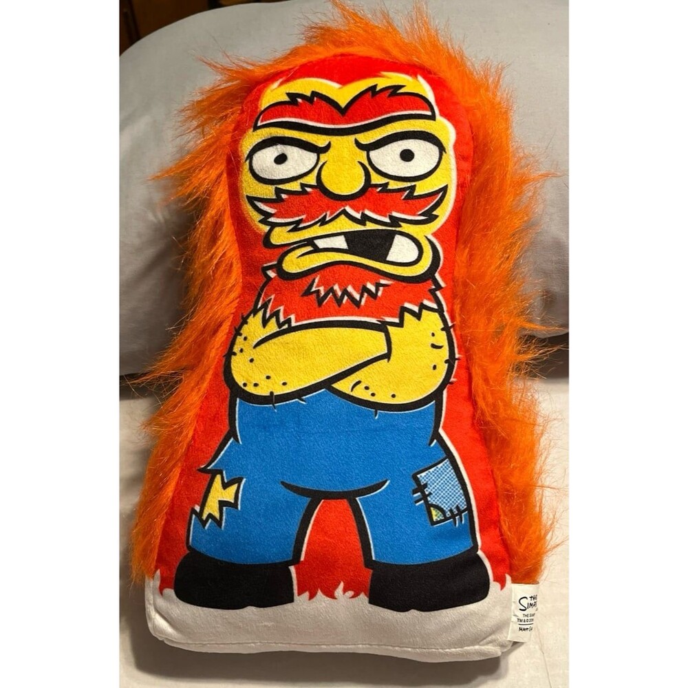 The Simpsons GROUNDSKEEPER WILLIE Plush Pillow Doll Universal Studios 13.5”
